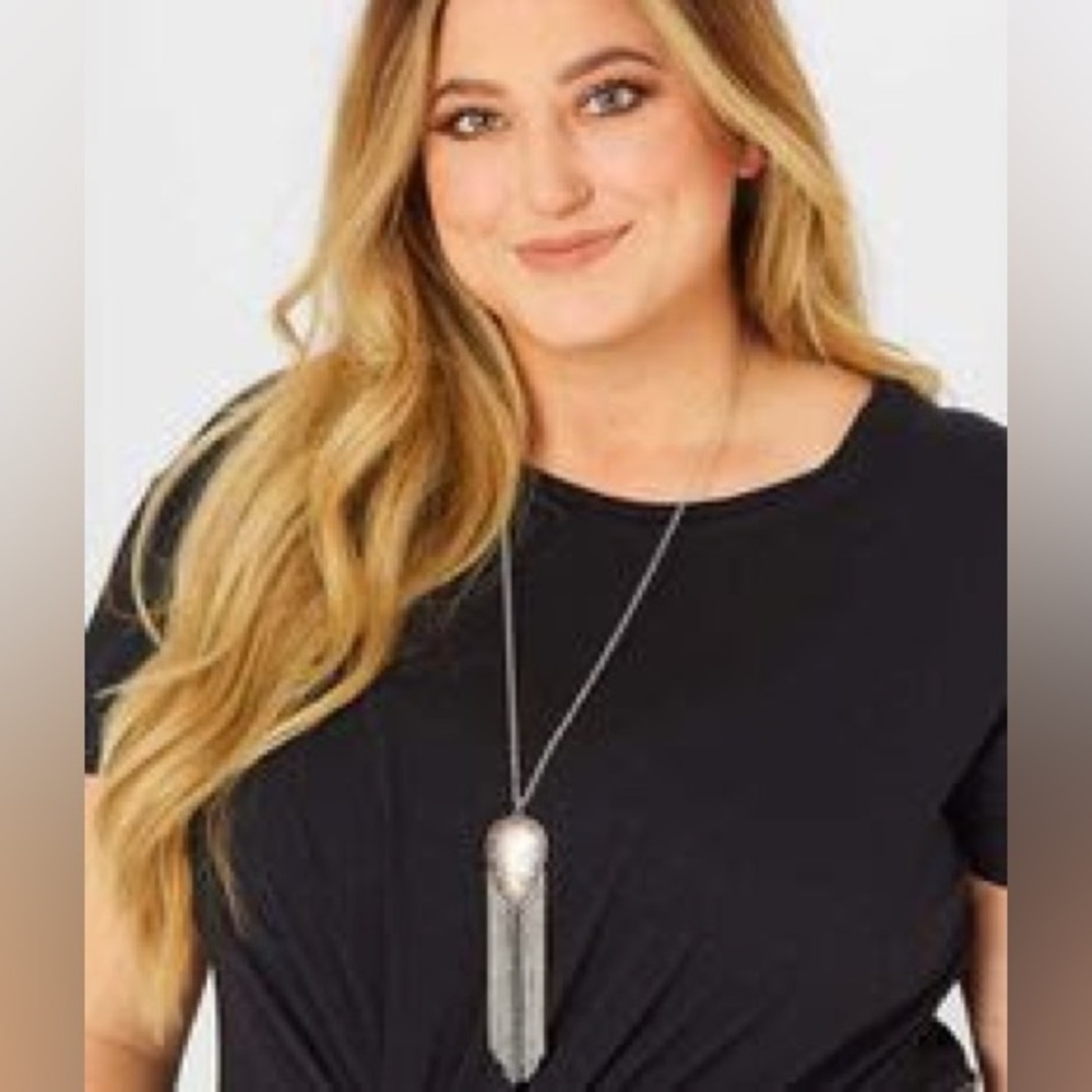 Stone State Silver Pendant Necklace